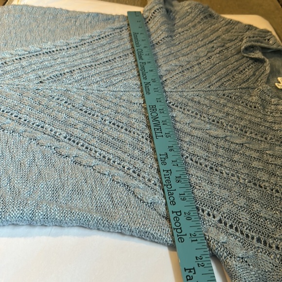 Cloud Chaser open knit blue sweater size XL - Picture 10 of 12